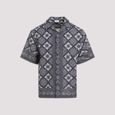 Etro Floral Bowling Shirt In Blue