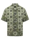 ETRO ETRO BOWLING SHIRT WITH FLORAL FOLIAGE PRINT