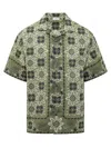 ETRO BOWLING SHIRT WITH FLORAL FOLIAGE PRINT