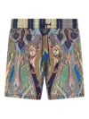Etro Vibrant Paisley Pattern Boxer Swimsuit