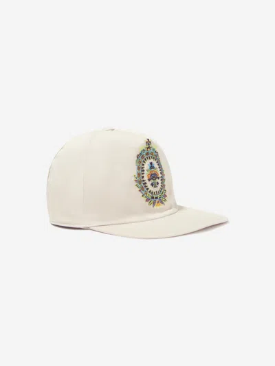 Etro Kids' Coat-of-arms-embroidery Hat In Beige