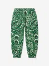 Etro Floral Jersey Track Pants In Green