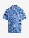 Etro Camicia Con Stampa Paisley In Blue