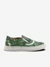Etro Paisley-print Slip-on Sneakers In Green