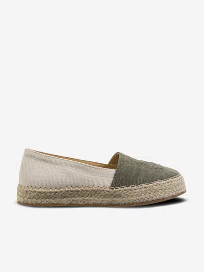 Etro Kids' Boys Logo Espadrilles In Green