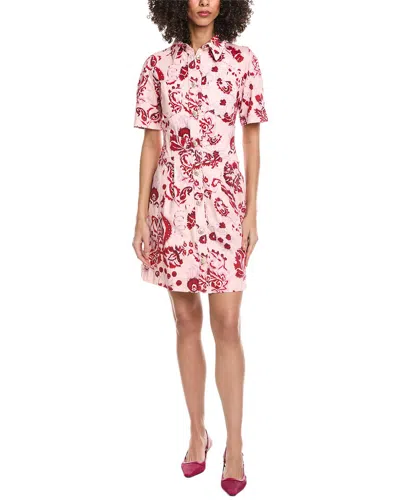Etro Brass Denim Mini Dress In Pink