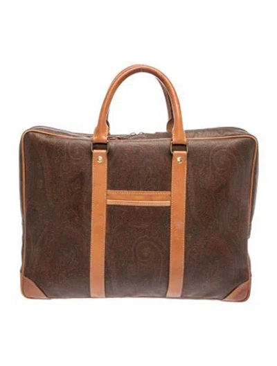 Pre-owned Etro Briefcase In Multi