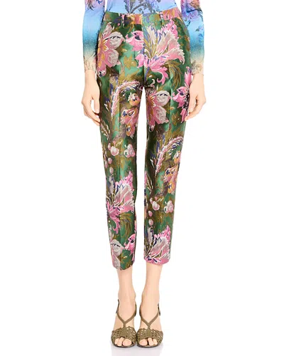 Etro Bristol Floral Crop Pants In Multi