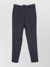 Etro Bristol Patterned Design Trousers In Blue