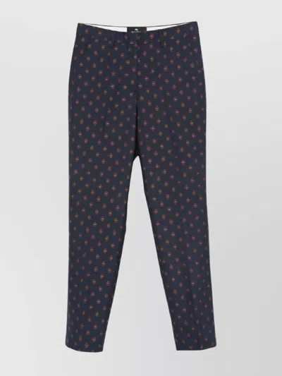 ETRO BRISTOL PATTERNED DESIGN TROUSERS
