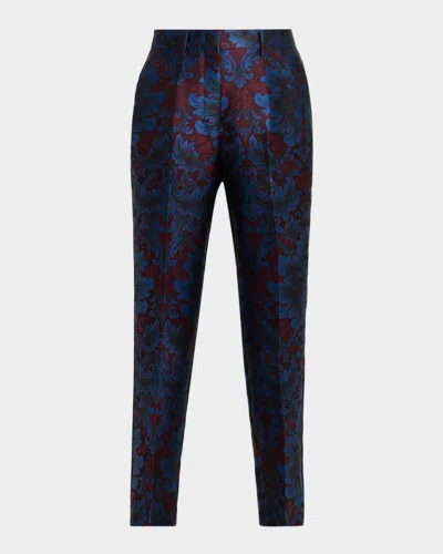 Etro Brocade Slim Cropped Trouser