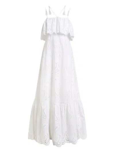 Etro Broderie-anglaise Dress In White
