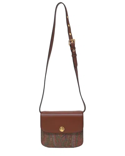 Etro Brown Calfskin Leather Large Essential Printed Crossbody Bag (authentic  Pre-loved)