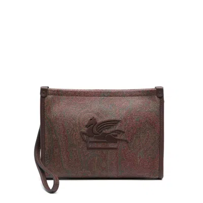 Etro Brown Clutch Bags Women