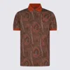 Etro Paisley Printed Short-sleeved Polo Shirt In Red