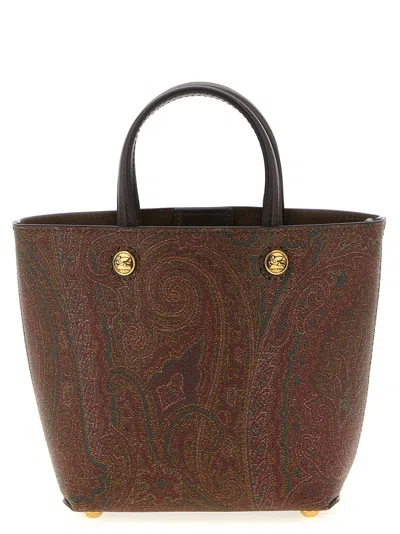 Etro Brown Essential Mini Tote