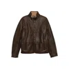 Etro Floral-pattern Leather Jacket In Burgundy