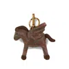 Etro Pony Keychain In Brown