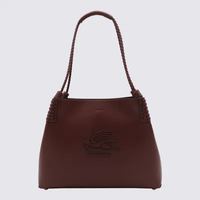Etro Brown Leather Libra Shoulder Bag