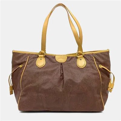 Pre-owned Etro Brown Leather Paisley Shoulder Bag