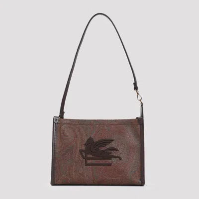 Etro Brown Paisley-print Shoulder Bag