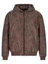 Etro Brown Polyester Men's Bomber In Brown