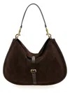 Etro Suede Shoulder Bag In Brown