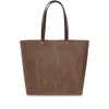 Etro Brown Shopper With All-over Jacquard Paisley Pattern