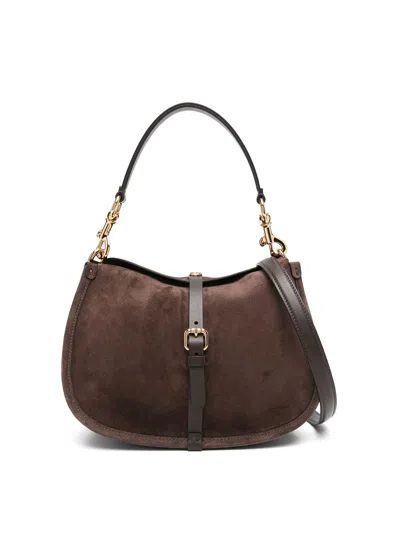 ETRO BROWN SUEDE TOTE BAG