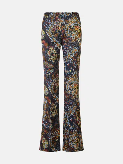 Etro Brown Viscose Trousers