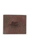 Etro Pagaso-motif Printed Bi-fold Wallet In Brown
