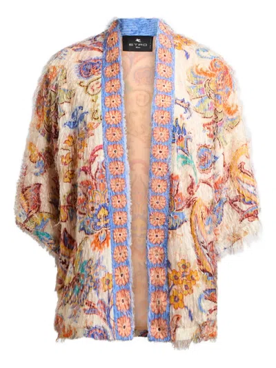 Etro Brushed-finish Jacket In Multi
