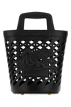 Etro Woman Black Leather Bucket Bag In Black