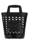 Etro Woman Black Leather Bucket Bag In Black