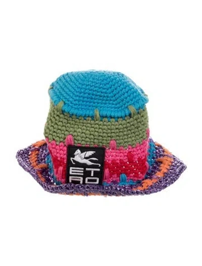 Pre-owned Etro Bucket Hat In Blue