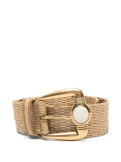 Etro Buckle Belt In Brown