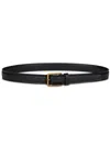 Etro Buckle Leather Belt In Black