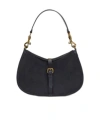Etro Medium Pony Shoulder Bag In Black