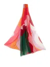 Etro Wave Print Cashmere Scarf In Multicolour