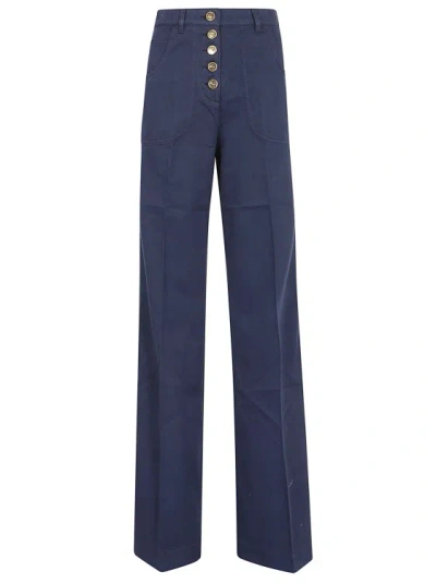 Etro Bull Cotton Jeans In Blue
