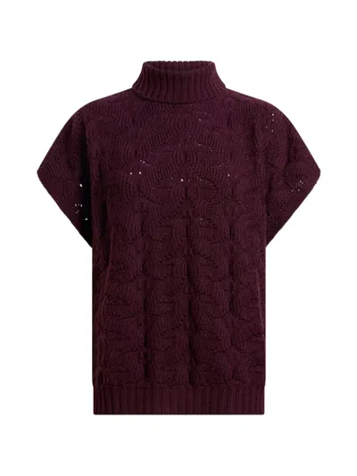 Etro Wool Blend Polo Shirt In Red