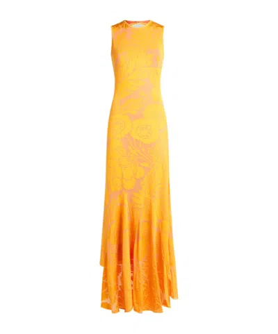 ETRO ETRO CUT-OUT BURNOUT STRETCH JERSEY DRESS