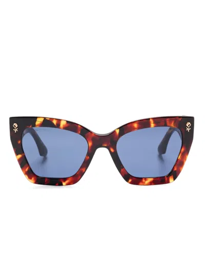 Etro Butterfly-frame Sunglasses In Brown