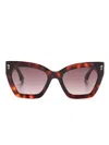 Etro Butterfly-frame Sunglasses In Brown