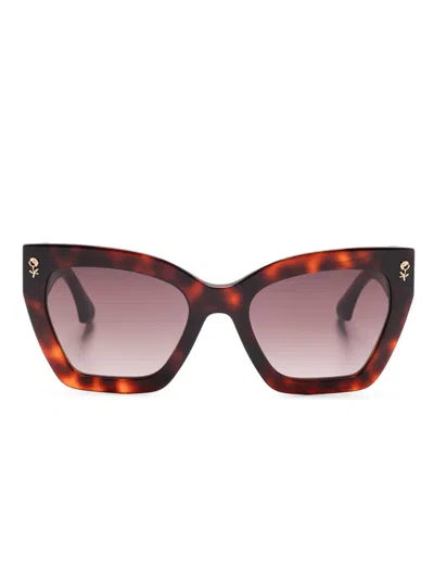 Etro Butterfly-frame Sunglasses In Brown