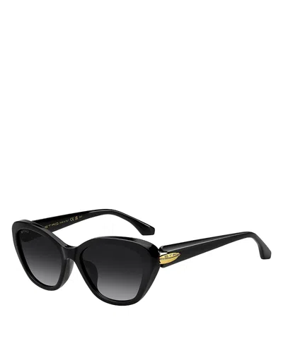 Etro Butterfly Sunglasses, 55mm In Black