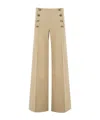 Etro Tailored Pants With Pegaso-buttons In Neutral