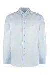 Etro Men's Button-down Collar Cotton Shirt In Blue