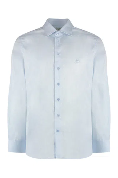 ETRO ETRO BUTTON-DOWN COLLAR COTTON SHIRT