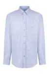 Etro Men's Button-down Collar Cotton Shirt In Light Blue
